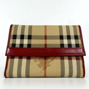 burberry wallet red